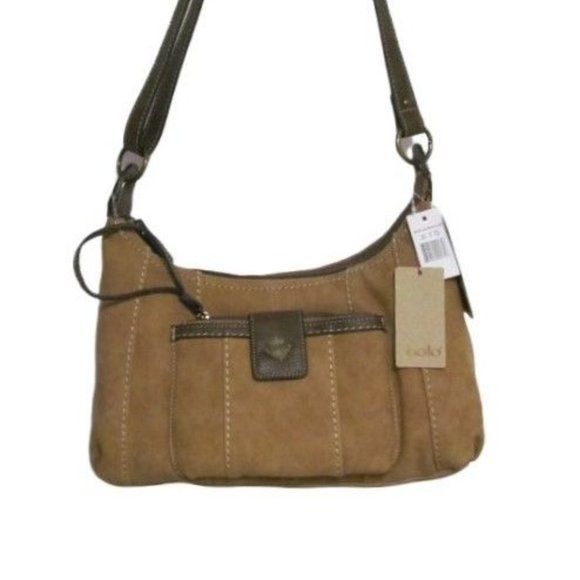 Zip Closure Hobo Crossbody Bag with Wristlet by Bolo - New - Picture 13 of 13